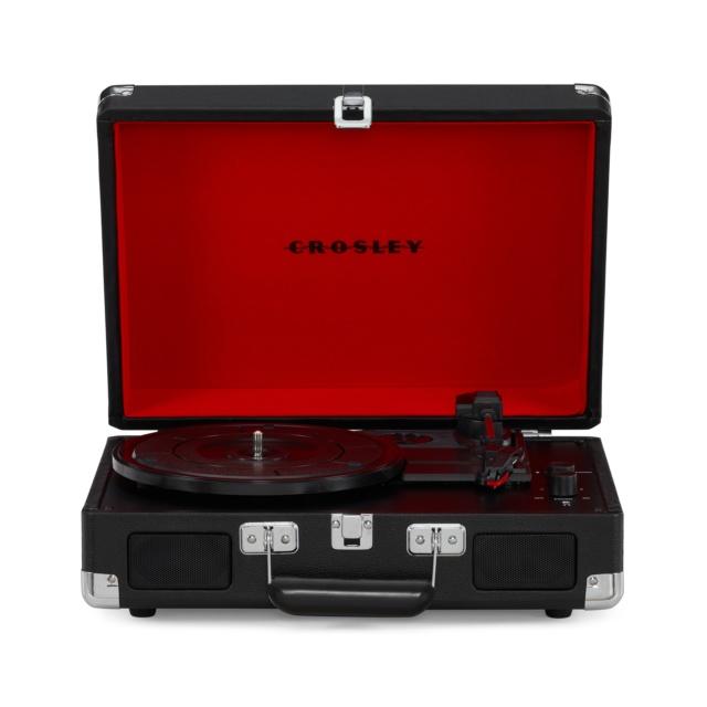 Crosely Cruiser Plus Deluxe Portable Turntable (Black) With Bluetooth Out - The Musicstore UK