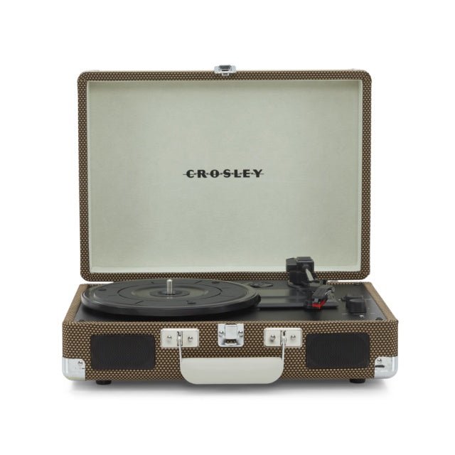 Cruiser Plus Portable Turntable (Tweed) With Bluetooth Out - The Musicstore UK