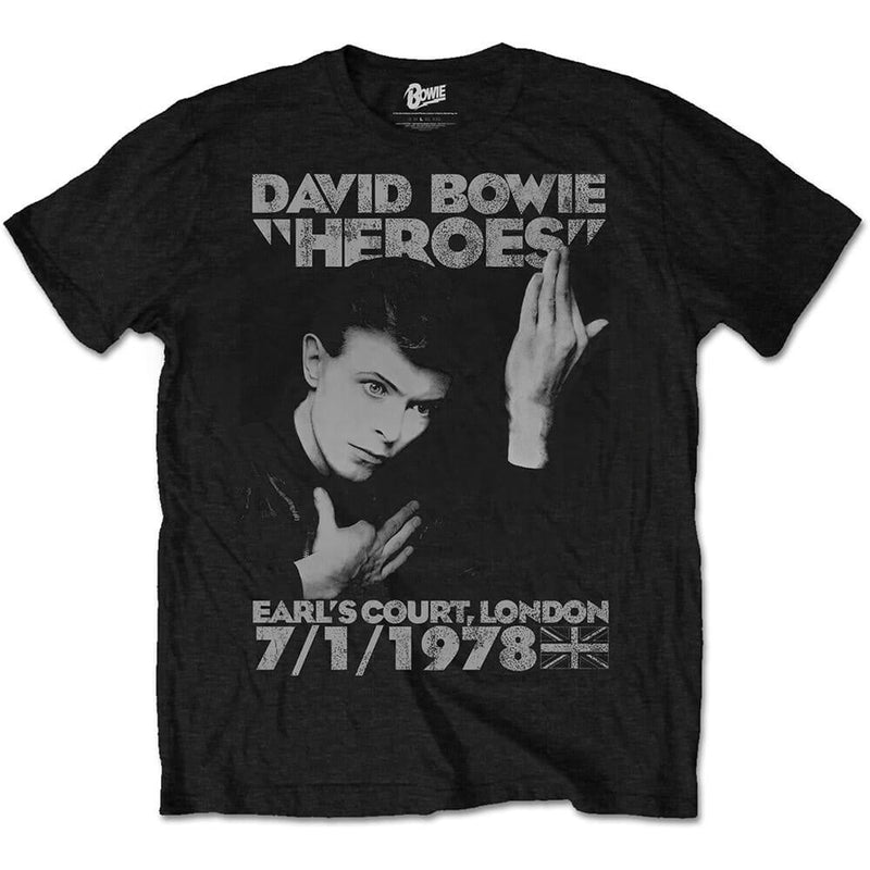 David Bowie (Heroes Earls Court) Unisex T-Shirt - The Musicstore UK