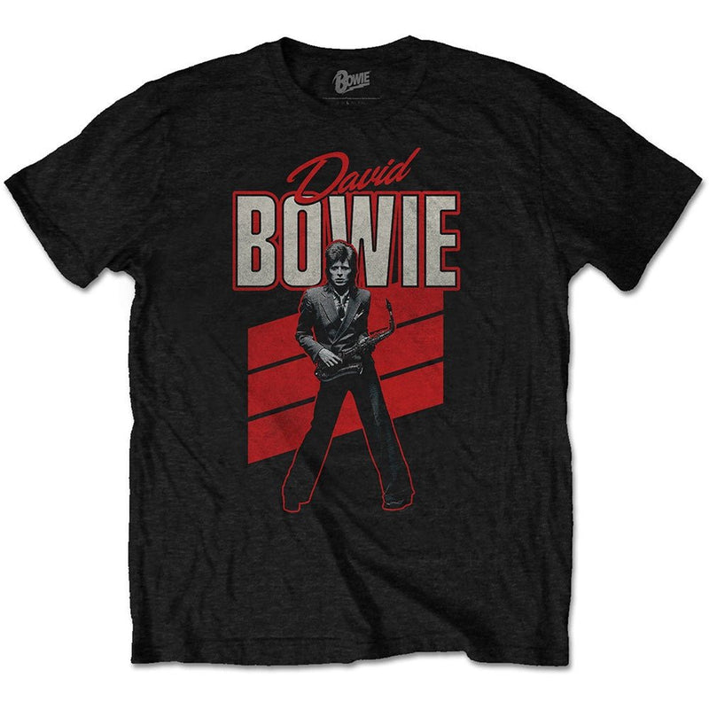 David Bowie (Red Sax) Unisex T-Shirt - The Musicstore UK