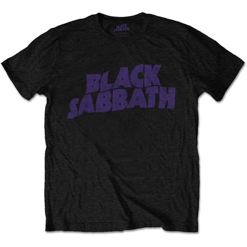 Black Sabbath (Wavy Logo) Kids Black T-Shirt