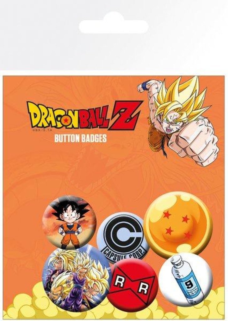 Dragon Ball Z (Mix) Badge Pack - The Musicstore UK