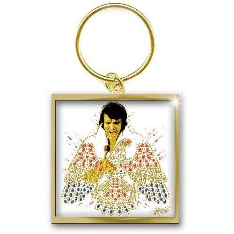 Elvis Presley (American Eagle Gold) Keychain - The Musicstore UK