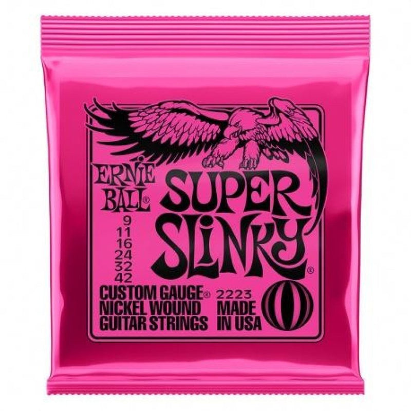 Ernie Ball Super Slinky Electric Guitar Strings. 9-42 - The Musicstore UK