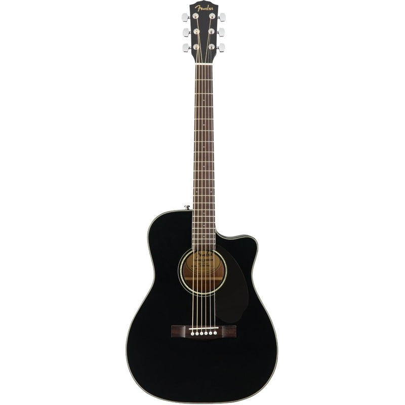 Fender CC-60SCE Concert Electro Acoustic Guitar. Walnut Fingerboard. Black - The Musicstore UK