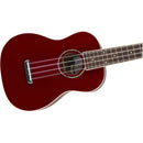 Fender Zuma Classic Concert Ukulele. Candy Apple Red - The Musicstore UK