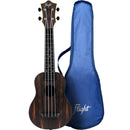 Flight TUS-55 Soprano Travel Ukulele. Amara (with Gig Bag) - The Musicstore UK