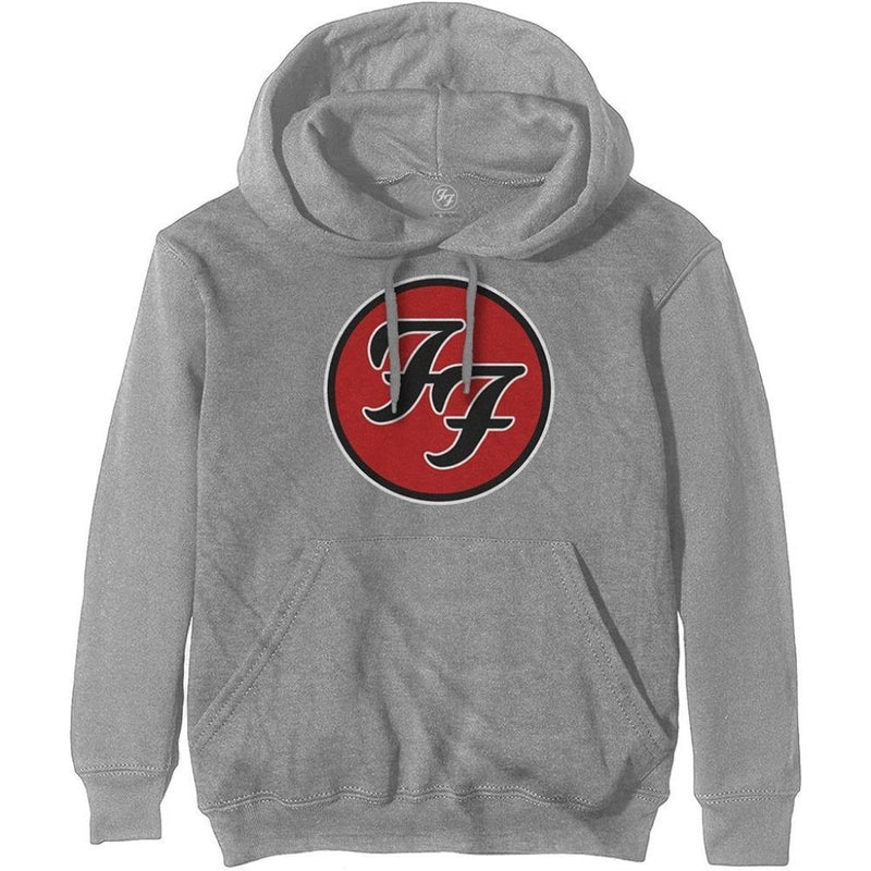 Foo Fighters (FF Logo) Grey Pullover Unisex Hoodie - The Musicstore UK