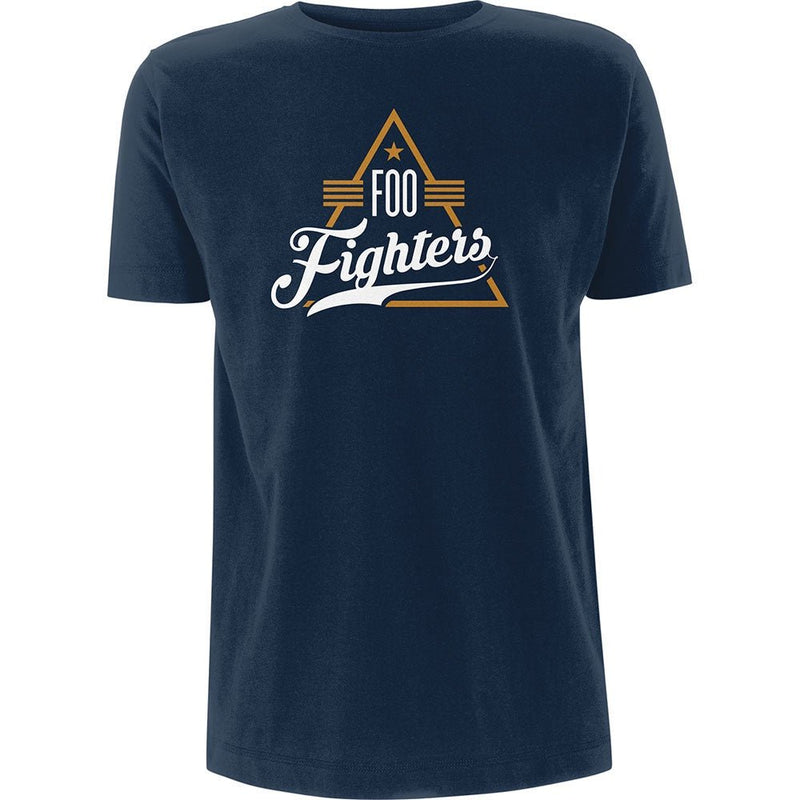 Foo Fighters (Triangle) Unisex Navy T-Shirt - The Musicstore UK