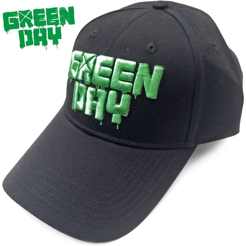 GreenDay (Dripping Logo) Black Baseball Cap - The Musicstore UK