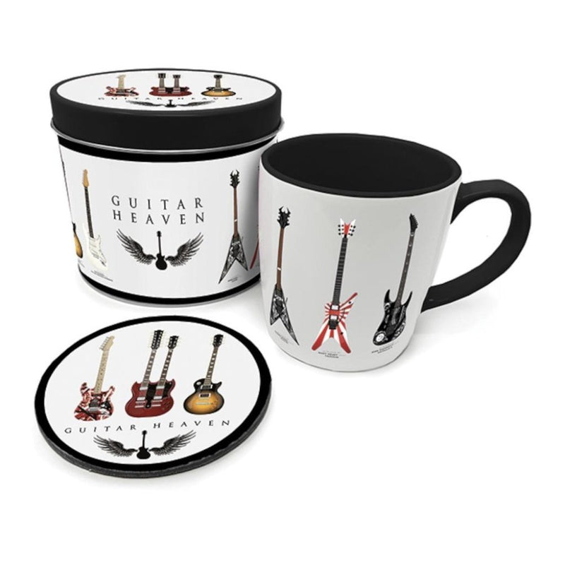 Guitar Heaven (Legendary Guitars) Mug & Coaster Tin Gift Set - The Musicstore UK