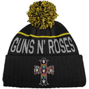 Guns N Roses (Cross) Bobble Beanie - The Musicstore UK