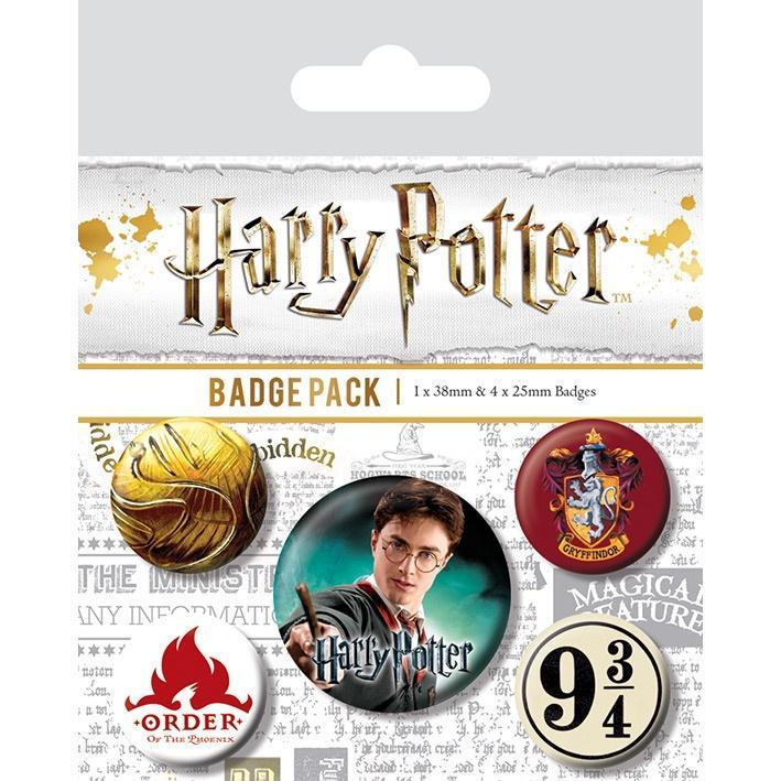Harry Potter Badge Pack - Gryffindor - The Musicstore UK
