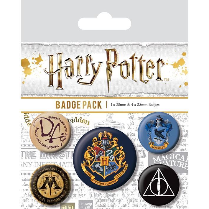 Harry Potter (Hogwarts) Badge Pack - The Musicstore UK