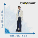 Harry Styles (White Jacket) Life Size Cardboard Cut Out - The Musicstore UK