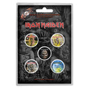Iron Maiden (Faces of Eddie) Button Badge Pack - The Musicstore UK