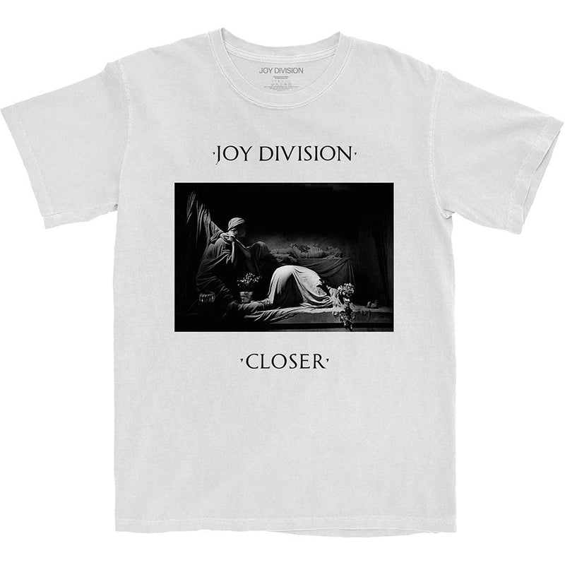 Joy Division (Classic Closer) Unisex White T-Shirt - The Musicstore UK