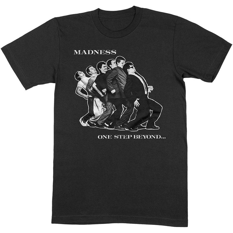 Madness (One Step Beyond) Black Unisex T-Shirt - The Musicstore UK