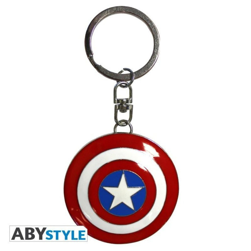 Marvel (3D Captain America X2) Metal Keychain - The Musicstore UK