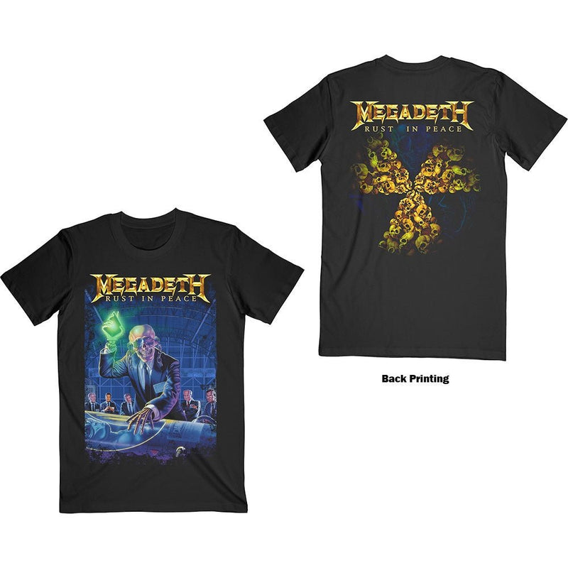 Megadeth (Rust In Peace 30th Anniversary) Unisex T-Shirt (Back Print) - The Musicstore UK