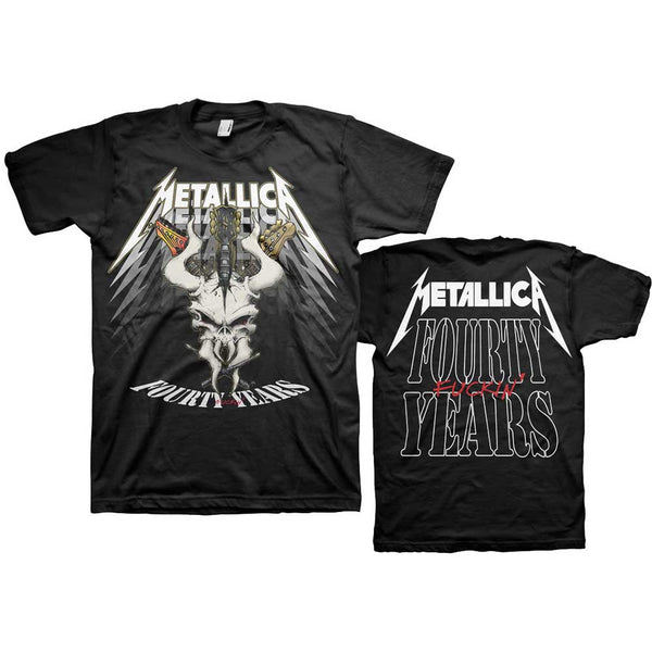 Metallica Men's 40th Anniversary 'Forty Years' Slim Fit T-Shirt - Black, Large - View #5