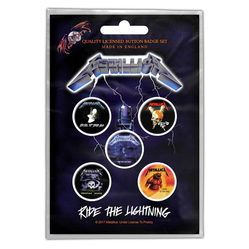 Metallica (Ride the Lightning) Badge Pack - The Musicstore UK