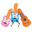 Music Soft Toys (Electric Guitar) Plush Toy in Pink. - The Musicstore UK