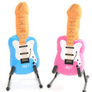 Music Soft Toys (Electric Guitar) Plush Toy in Pink. - The Musicstore UK