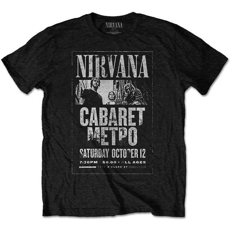 Nirvana (Cabaret Metro) Unisex T-Shirt - The Musicstore UK