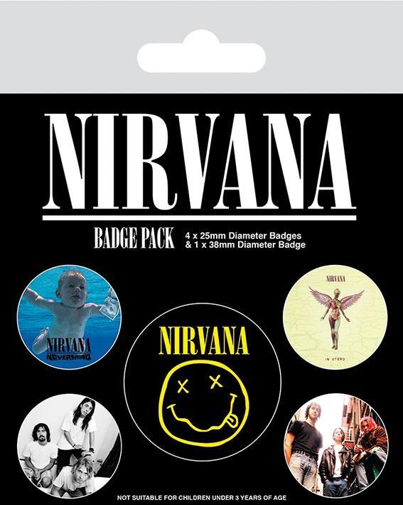 Nirvana (Iconic) Badge Pack - The Musicstore UK