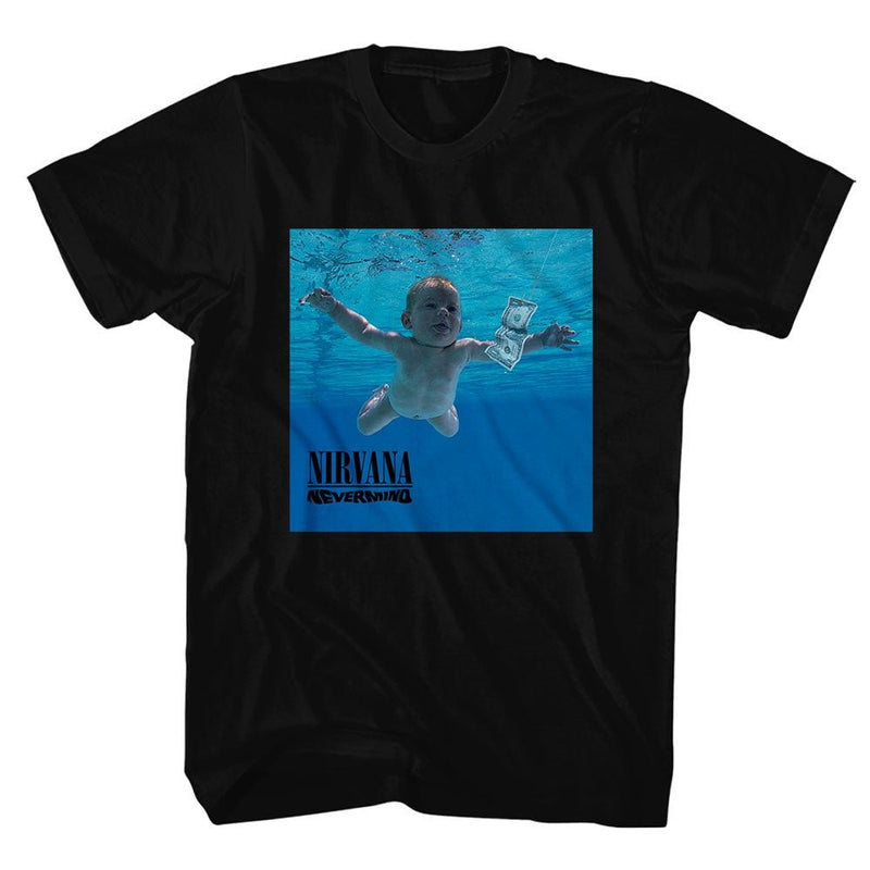 Nirvana (Nevermind Album Cover) Unisex Navy T-Shirt - The Musicstore UK