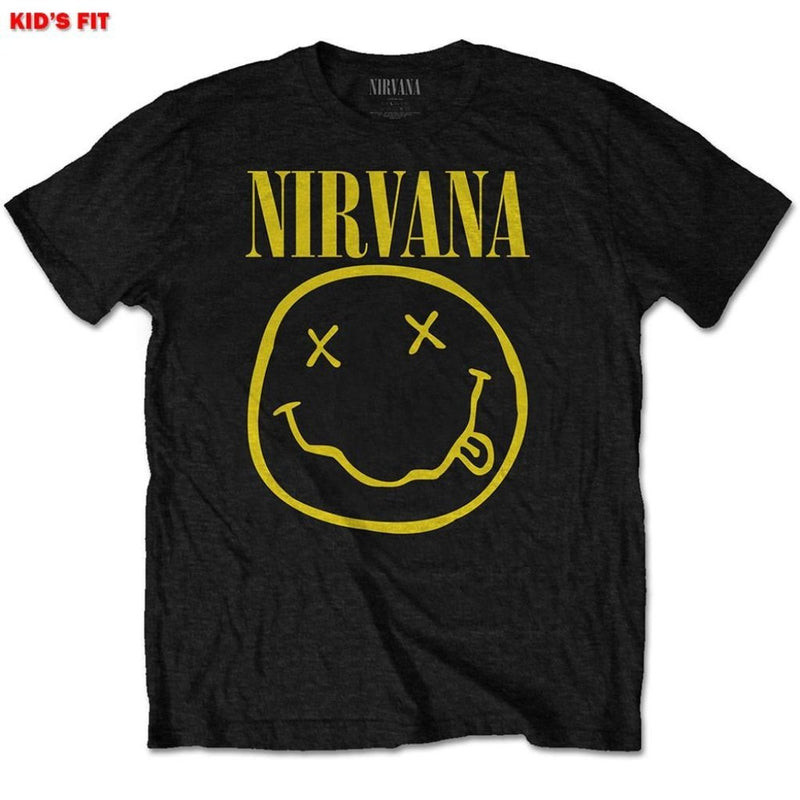 Nirvana (Yellow Smiley) Kids T-Shirt - The Musicstore UK