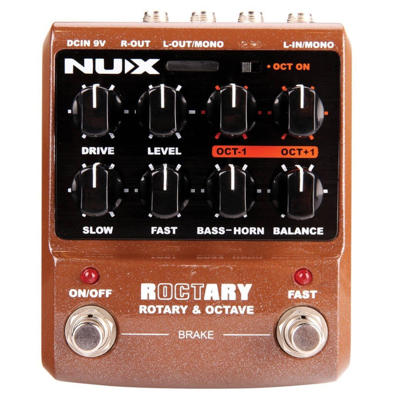 NUX ROCTARY Simulator & Polyphonic Octave Guitar Effects Pedal - The Musicstore UK