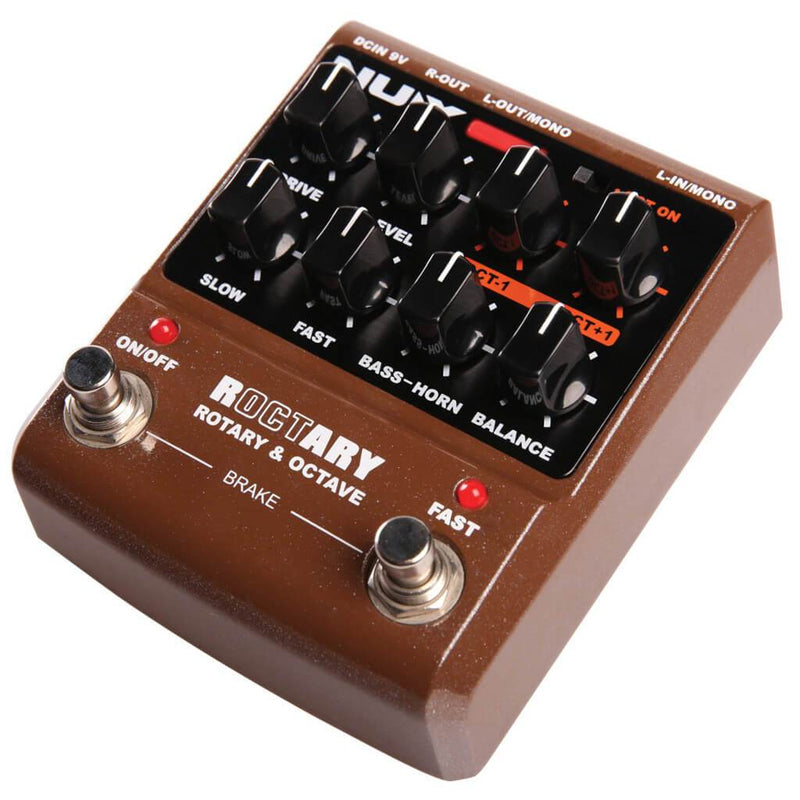 NUX ROCTARY Simulator & Polyphonic Octave Guitar Effects Pedal - The Musicstore UK