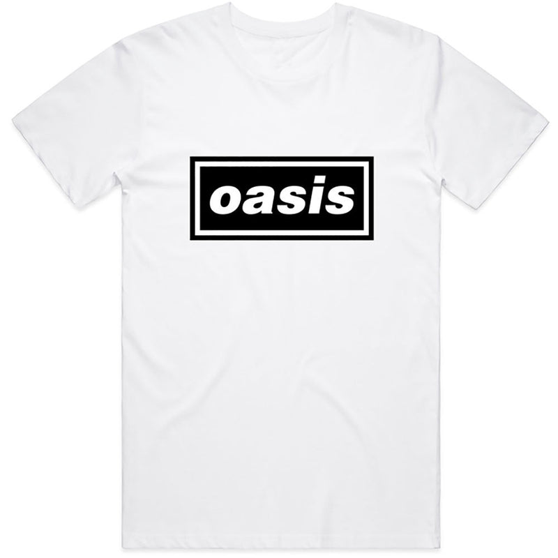 Oasis (Decca Logo) White Unisex T-Shirt - The Musicstore UK