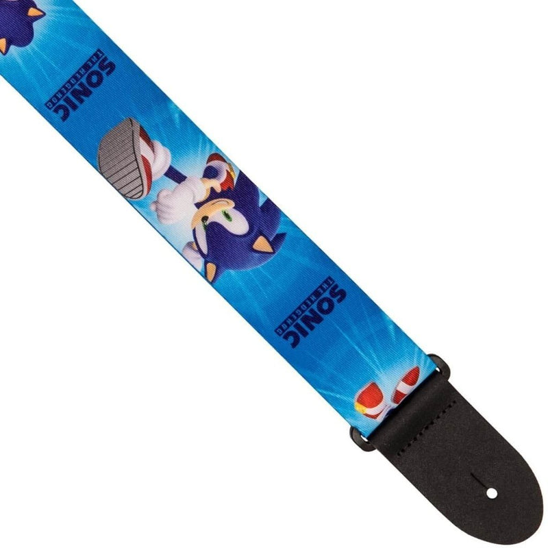 Perri's (Sonic The Hedgehog) 2" Polyester Guitar Strap. Blue Pattern - The Musicstore UK