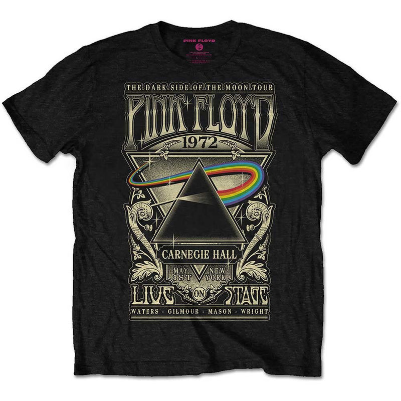 Pink Floyd (Carnegie Hall Poster) Unisex T-Shirt - The Musicstore UK