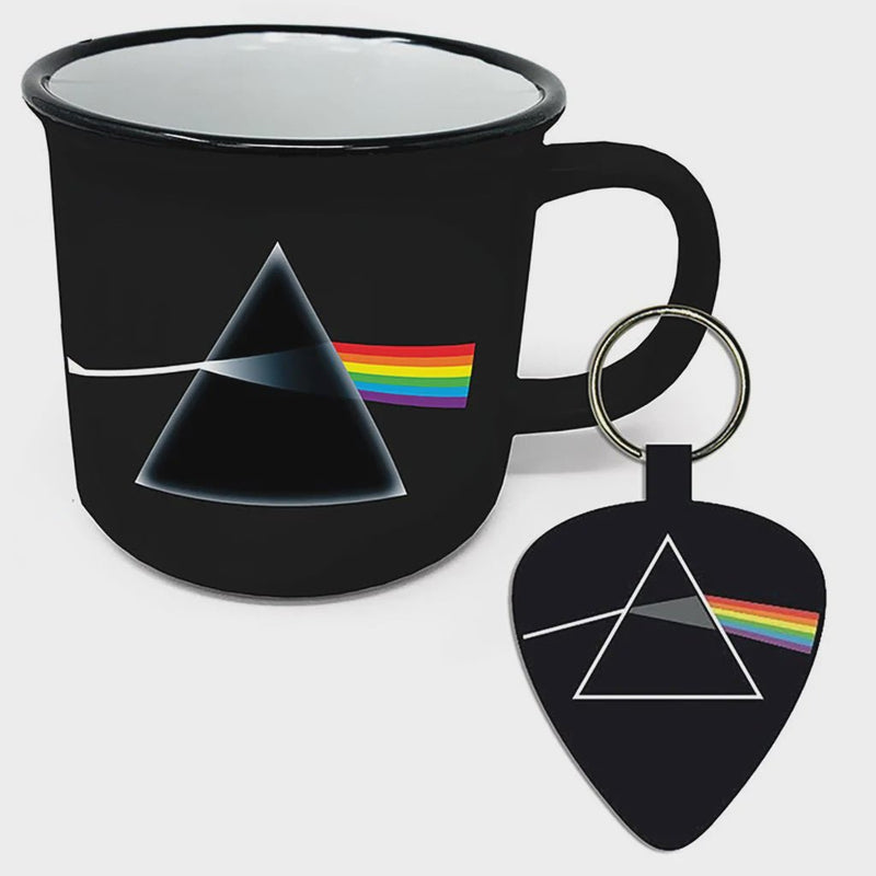Pink Floyd (Dark Side of the Moon) Campfire Mug Set and Keychain Set. - The Musicstore UK