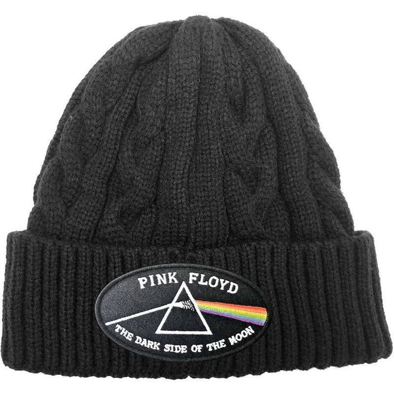 Pink Floyd (DSOTM Oval) Cable-Knit Cap - The Musicstore UK