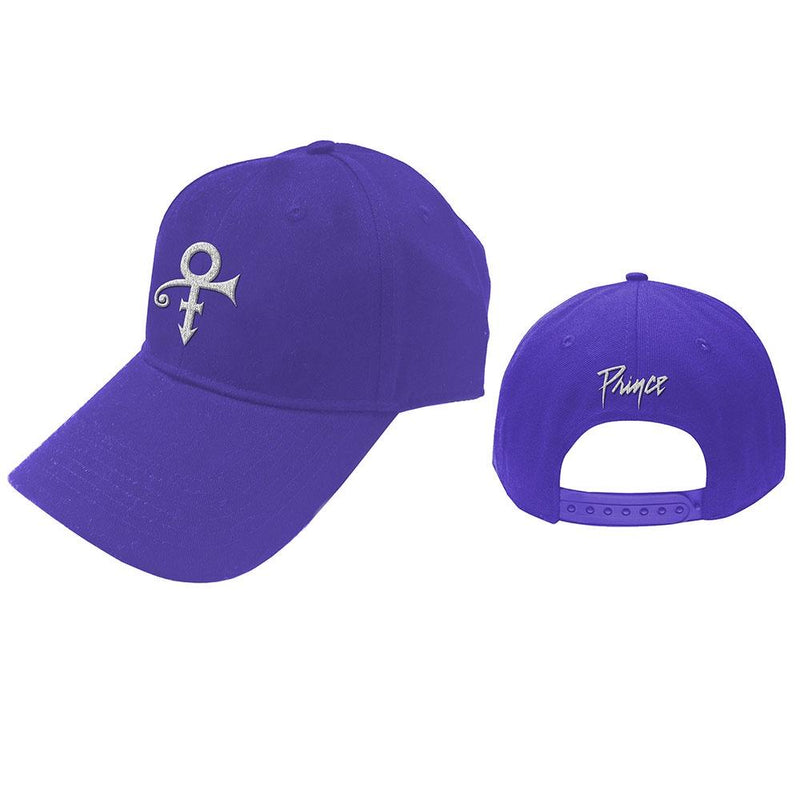 Prince (White Symbol) Purple Baseball Cap - The Musicstore UK