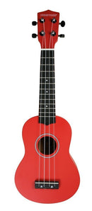 Pure Tone Soprano Ukulele Pack. Ukulele,Bag & Book. Red - The Musicstore UK