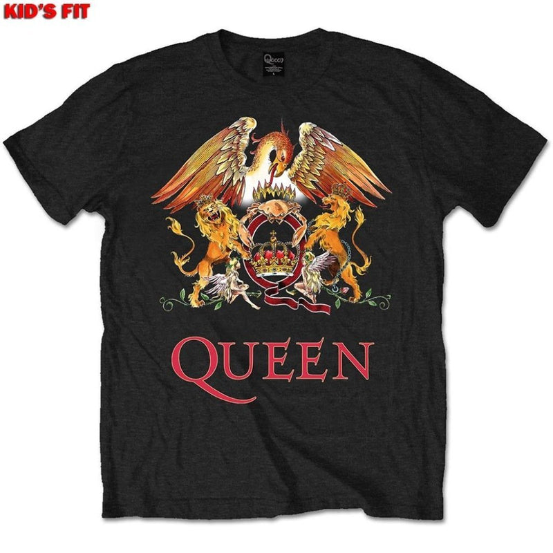 Queen (Classic Crest) Kids T-Shirt - The Musicstore UK