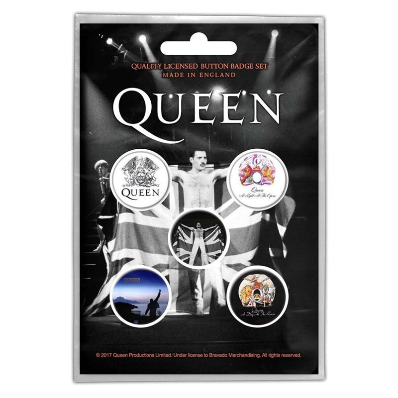 Queen (Freddie Mercury) Badge Pack - The Musicstore UK