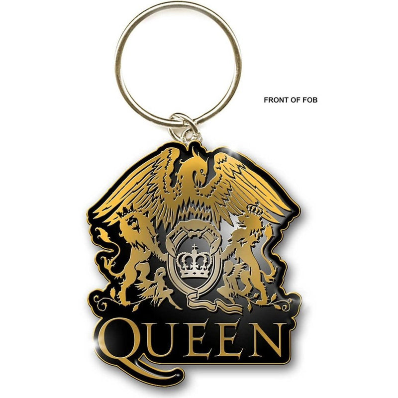Queen (Gold Crest) Metal Keychain - The Musicstore UK