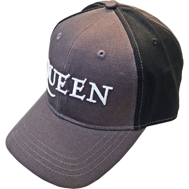 Queen (Logo) Charcoal/Black Baseball Cap - The Musicstore UK