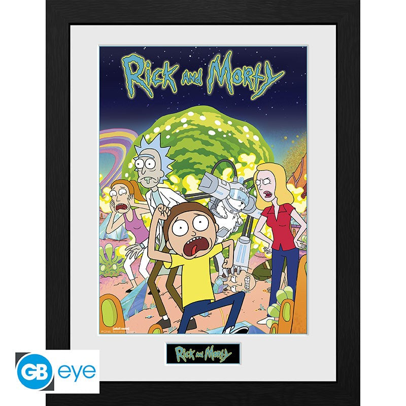Rick and Morty (Compilation) Framed Collectors Print 30x40cm