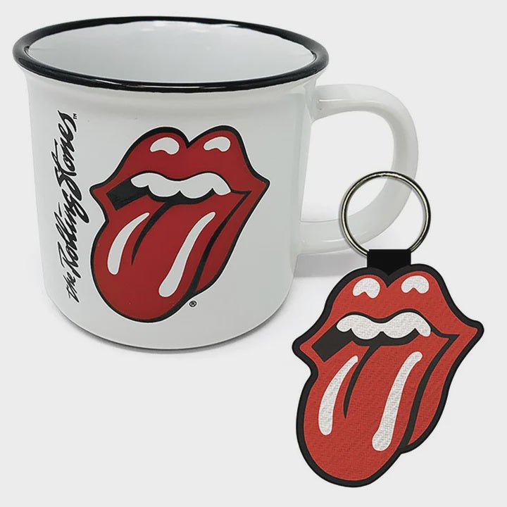 Rolling Stones (Lips) Campfire Mug and Keychain Set - The Musicstore UK