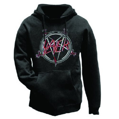 Slayer (Pentagram) Unisex Pullover Hoodie - The Musicstore UK