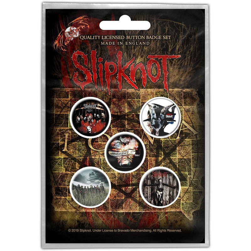 Slipknot (Albums) Badge Pack - The Musicstore UK