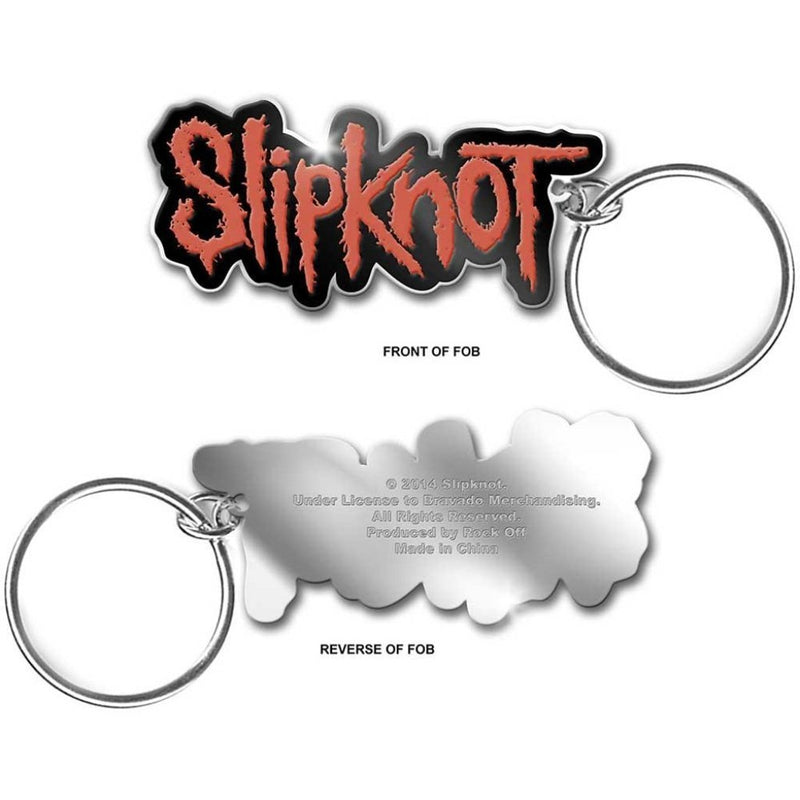 Slipknot Logo Metal Keychain (Enamel in-Fill) - The Musicstore UK